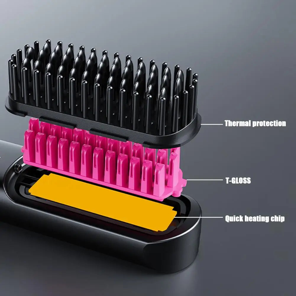 Cordless Hair Straightening Brush.